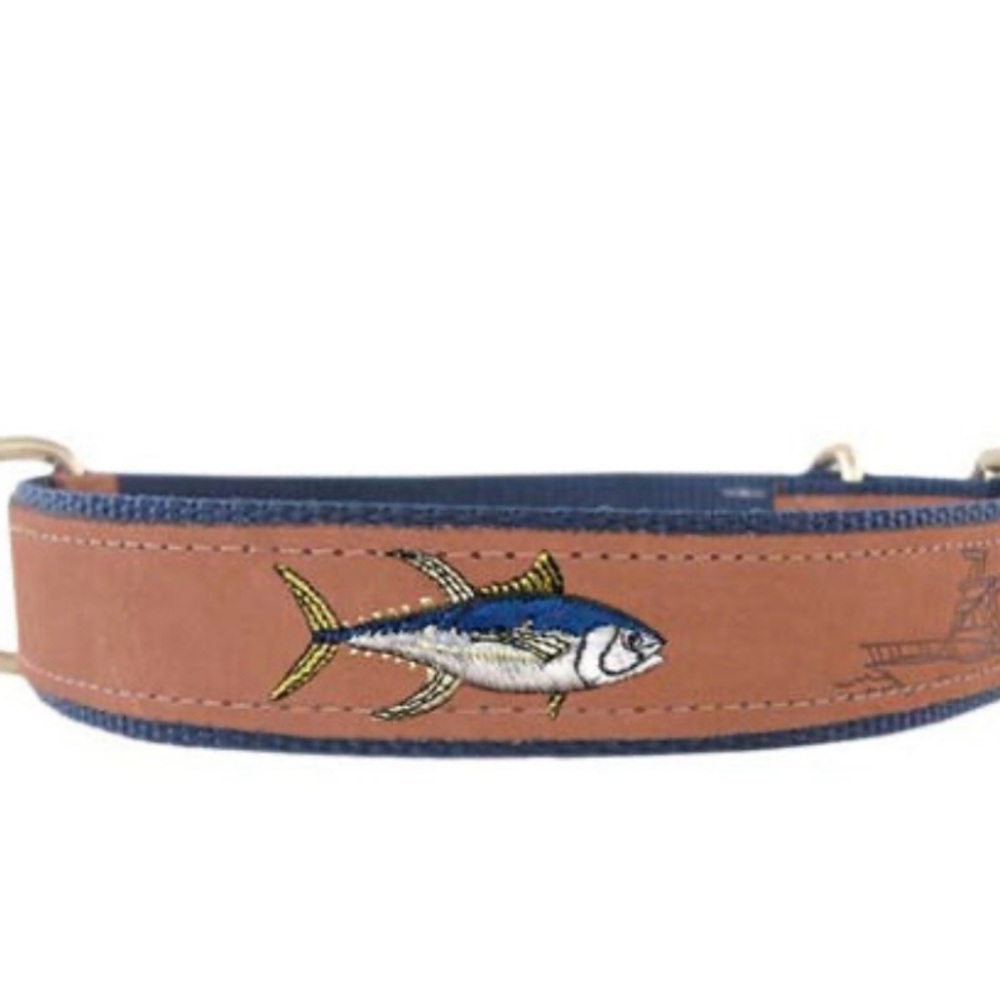 Yellowfin Embroidered Dog Collar